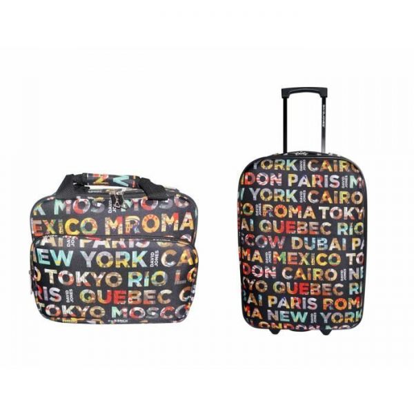 Ensemble De Bagages Valise Et Vanity David Jones B