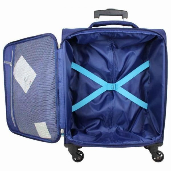 Avis Valise cabine 4 roues toile American Tourister Hol - BLEU FONCE et  comparateur de prix !