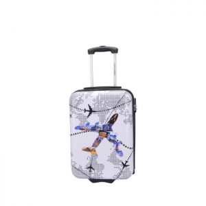 Valise Cabine Rigide Avion 2 Roues 50 Cm 50.5 Blan Blanc "avion"