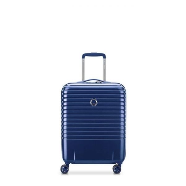 Valise Cabine Rigide Caumartin Plus Slim 55 Cm 22 Bleu Acier