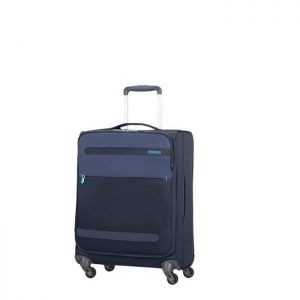 Valise Cabine Souple 4 Roues Hérolite 55 Cm Midnig Midnight Blue