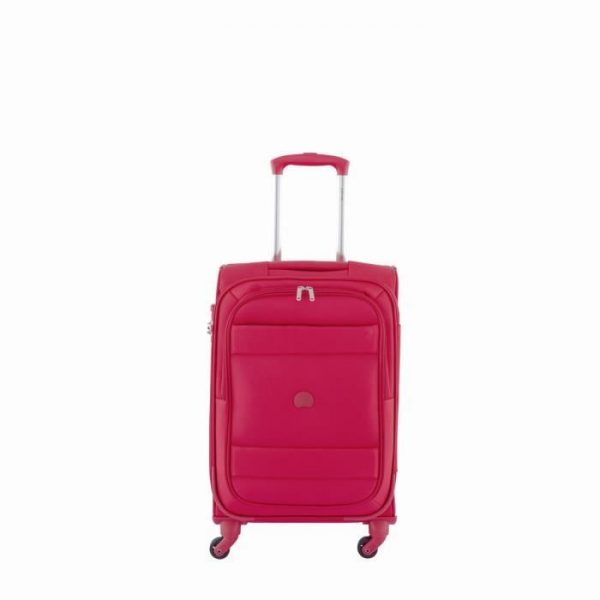 Valise Cabine Souple Indiscrete 4 Roues 56 Cm Roug Rouge