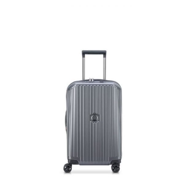 Valise Trolley Extensible Securitime Zip 4 Roues D Anthracite